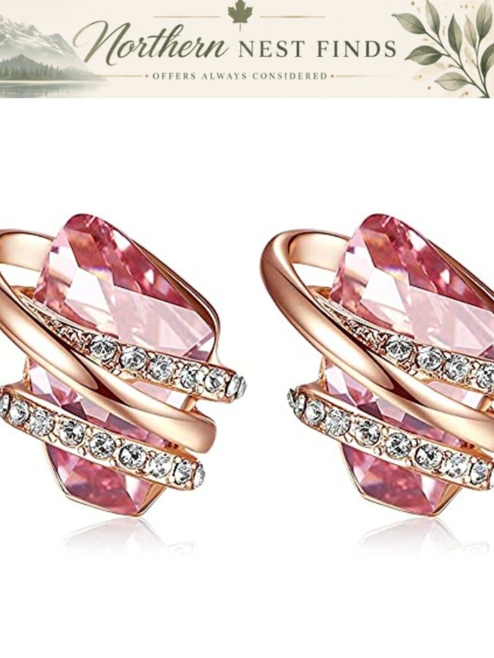 Wish Stone Heart Birthstone Stud Earrings Hypoallergenic Women